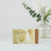 Creme Rose Visitenkarte (Stehend Vorderseite)
