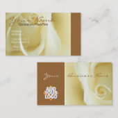Creme-Rose-Visitenkarte Visitenkarte (Vorne/Hinten)