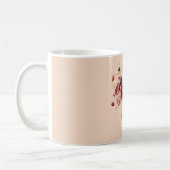 Creme-rote Ranunculus-Blumen Kaffeetasse (Links)