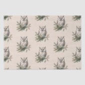 Creme Rustikale Hülsen und Blume Seidenpapier (Vorderseite)