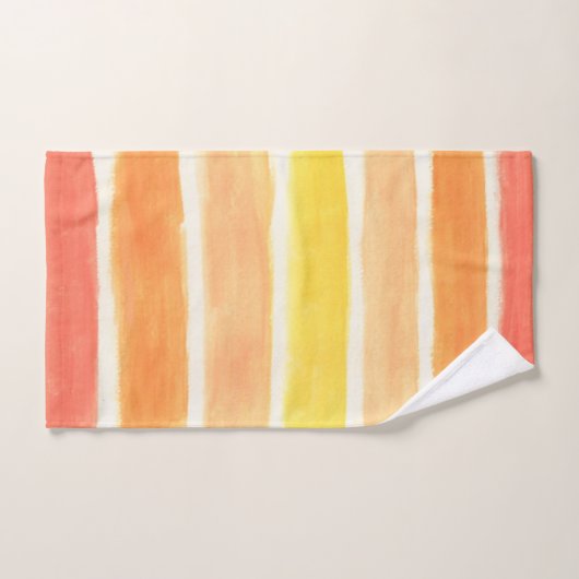 Creme Sickle Streifen Badhandtuch Set (Handtuch)