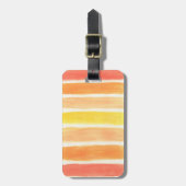 Creme Sickle Streifen Gepäckanhänger (Vorderseite vertikal)