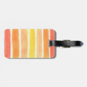 Creme Sickle Streifen Gepäckanhänger (Rückseite horizontal)