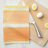 Creme Sickle Streifen Geschirrtuch (Viertel Falte)