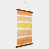 Creme Sickle Streifen Wandteppich Mit Holzrahmen (Gewinkelt)