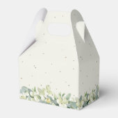 Creme Snowberry+Eucalyptus Winter Brautparty Geschenkschachtel (Rückseite)