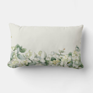 Creme Snowberry + Eukalyptus Winter/Weihnachten Lendenkissen