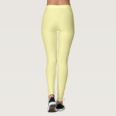 Creme Solid Color Leggings (Rückseite)
