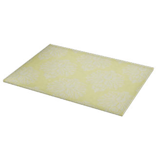 Crème Southern Hütte Damask Cutting Board Schneidebrett