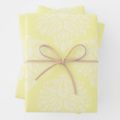 Creme Southern Hütte Damask Geschenkpapier Set (Beispiel)