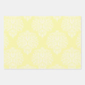 Creme Southern Hütte Damask Geschenkpapier Set (Vorderseite)