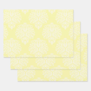 Creme Southern Hütte Damask Geschenkpapier Set