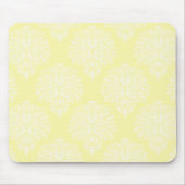 Creme Southern Hütte Damask Mousepad (Vorne)