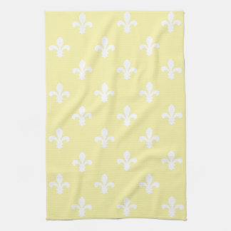 Creme Southern Hütte Fleur de Lys Geschirrtuch