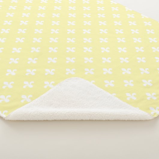 Creme Southern Hütte Fleur de Lys Sherpadecke (3/4)