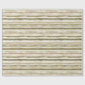 Creme Stripes Geburtstag Geschenkpapier (Flach)