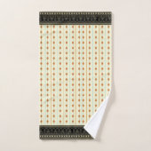 Creme, Taupe, Blau Badhandtuch Set (Handtuch)