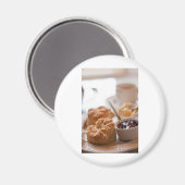 Creme Tea Magnet (Vorderseite/Rückseite)