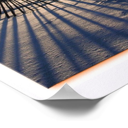 Creme Teepee Frame Poster (Ecke)