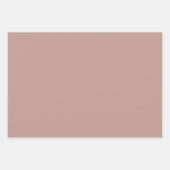 Creme, Teracote-Blume auf dunkelbraunem Hintergrun Geschenkpapier Set (Vorderseite 3)