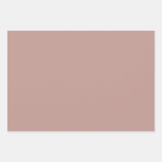 Creme, Teracote-Blume auf dunkelbraunem Hintergrun Geschenkpapier Set (Vorderseite 3)