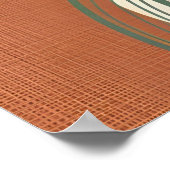 Creme Terracotta Abstrakt Print Poster (Ecke)