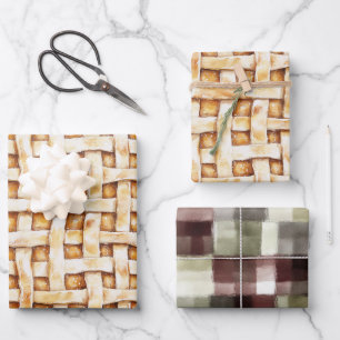 Creme-Torte-Boden Geburtstag Geschenkpapier Set
