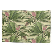 Creme Tropical Palm Kissenbezug (Rückseite-Links)