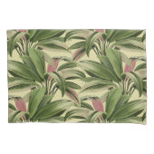 Creme Tropical Palm Kissenbezug (Vorderseite-Links)