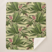 Creme Tropical Palm Sherpadecke (Vorderseite)