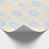 Creme und blau geschenkpapier (Ecke)
