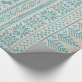 Creme und blaue angemessene geschenkpapier (Ecke)