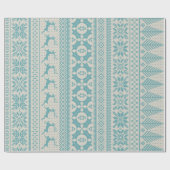 Creme und blaue angemessene geschenkpapier (Flach)