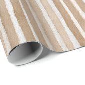 Creme- und brauner Geburtstag Geschenkpapier (Rolleneckpunkt)