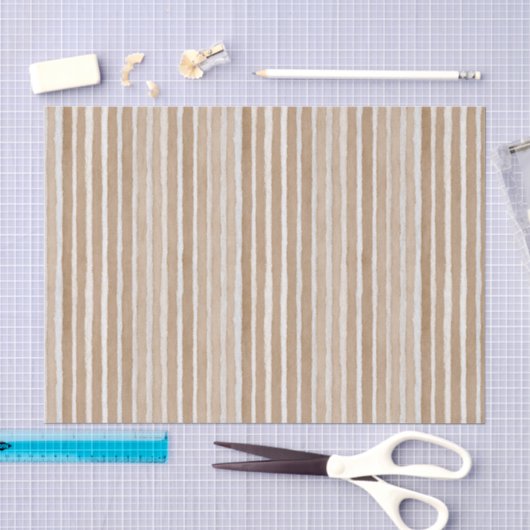 Creme- und Brauner Geburtstag Seidenpapier (Handwerk)