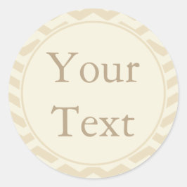 Creme- und Ecru-Aufkleber oder Beschriftungen mit  Runder Aufkleber