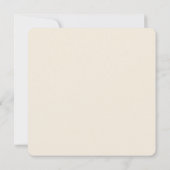 Creme und Elfenbein | Botanische Garland-Hochzeit Einladung (Rückseite)