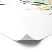 Creme und Elfenbein | Unplugged Wedding Ceremony S Poster (Ecke)