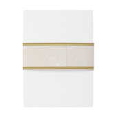 Creme und Gold Einladungsbanderole (Rückseitenbeispiel)