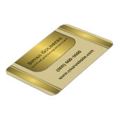 Creme und Gold Plate-Accountant Small Flexi Magnet (Linke Seite)