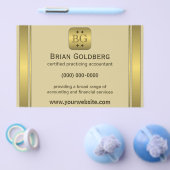 Creme und Goldplatte 5,5" x 8,5" Buchhalter Flyer (Einzeln)