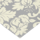 Creme und graue Vintage Blumenfässern Tischdecke (Schrägansicht)