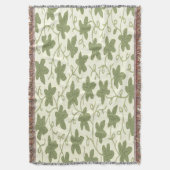 Creme und grüne Krustendecke Decke (Vorderseite Vertikal)