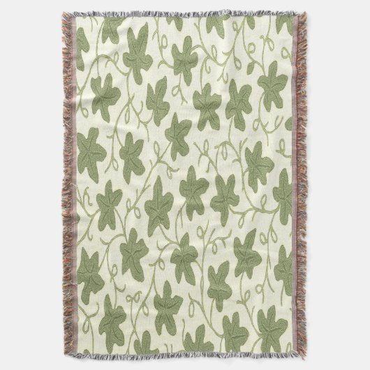 Creme und grüne Krustendecke Decke (Vorderseite Vertikal)