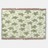 Creme und grüne Krustendecke Decke (Vorderseite)