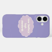 Creme- und helllila Töne AI-Kunst Case-Mate iPhone Hülle (Rückseite (Horizontal))