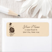 Creme-und Kaffee-Rosen (Insitu)