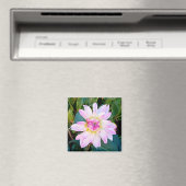 Creme und rosa Blume Magnet (In Situ (Geschirrspüler))