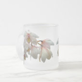 Creme und rosa Orchideen Mattglastasse (Vorderseite Links)