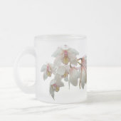 Creme und rosa Orchideen Mattglastasse (Links)